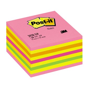 Notisblokk Post-it 76x76mm rosa