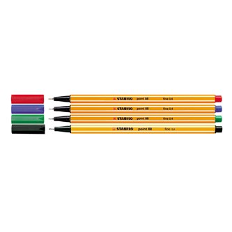 Tusjer Stabilo Fineliner 10 stk