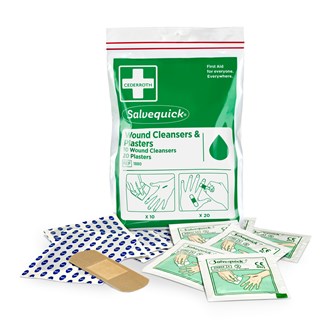 Salvequick plaster og renseserviett