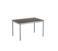 Bord 12:38 akustikk optimal linoleum 120x80cm sølv
