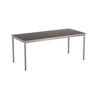 Bord 12:38 akustikk optimal linoleum 180x80cm sølv
