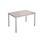 Bord 12:38 FSC akustikk optimal laminat 120x80cm sølv