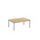 Bord 12:38 FSC akustikk optimal laminat 120x80cm sølv
