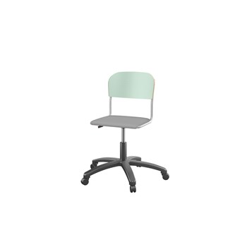 Stol Matte FSC 38/51 cm gas LS sølv