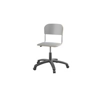 Stol Matte FSC 38/51 cm gas LS sølv inkl. fotring og opphengsbeslag