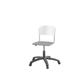 Stol Matte FSC 38/51 cm gas LS sølv