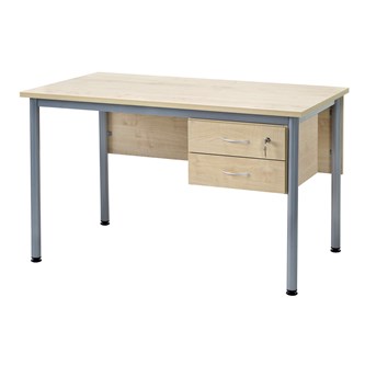 Lærerbord Marit HT bjørk med 2 skuffer 120x70 cm
