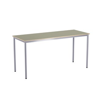 Bord 12:38 akustikk optimal linoleum 180x70 cm sølv