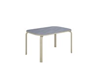 Bord Rabo akustikk linoleum 120x80 cm Hvitpigmentert