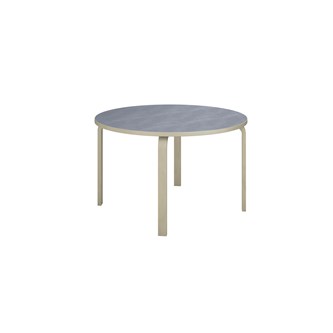 Bord Rabo Akustikk linoleum Ø120 cm Hvitpigmentert
