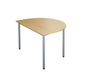 Bord 12:38 FSC DL halvrundt 120-90 cm sølv