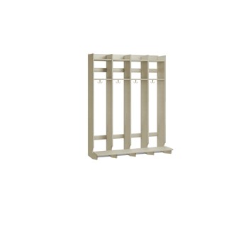 Flexi 25 garderobe vegghengt m/sittebenk