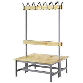 ROBE sittebenk dobbel m/22 knagger 150 cm