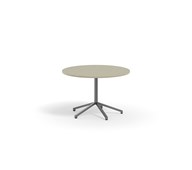 Bord Pilare akustikk linoleum Ø110 cm sølv