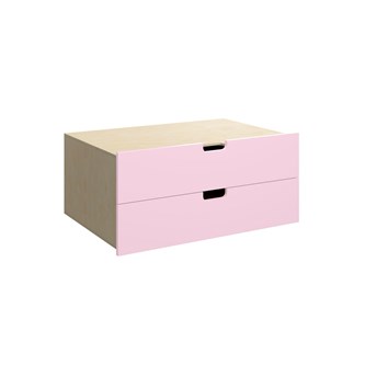 Fixa skuffeinnsats m/gripehull 3:1 2 skuffer D57 cm