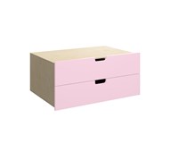 Fixa skuffeinnsats m/gripehull 3:1 2 skuffer D57 cm