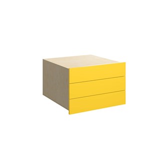 Fixa skuffeinnsats hel 2:1 3 skuffer dybde 57 cm