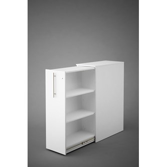 Skap Ordna 123 Hvit m/uttrekkshylle venstre