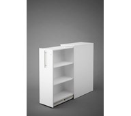 Skap Ordna 123 Hvit m/uttrekkshylle venstre