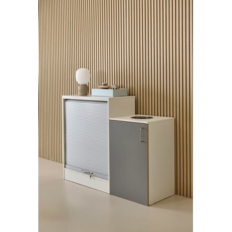 Skap Ordna 101 Hvit m/sjalusi