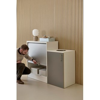 Skap Ordna 101 Hvit m/sjalusi