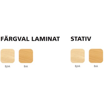 Bord Maria Akustikk HT laminat 120x80 cm bøk