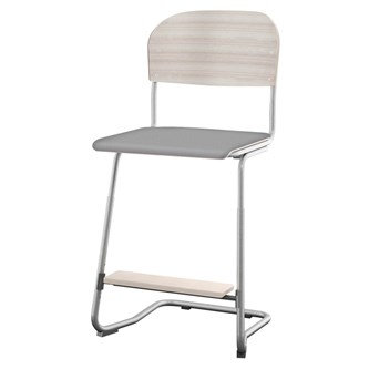 Stol Matte FSC 57/63 cm SS sølv