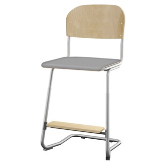 Stol Matte FSC 57/63 cm SS sølv