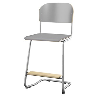 Stol Matte FSC 57/63 cm SS sølv