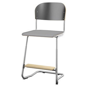 Stol Matte FSC 57/63 cm SS sølv