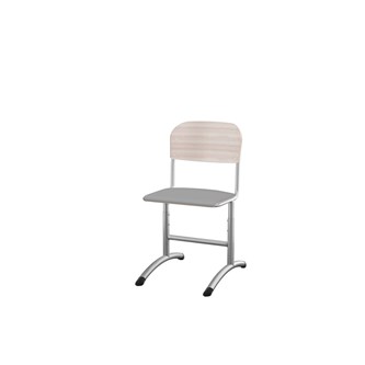 Stol Matte FSC 38/51 cm LS sølv