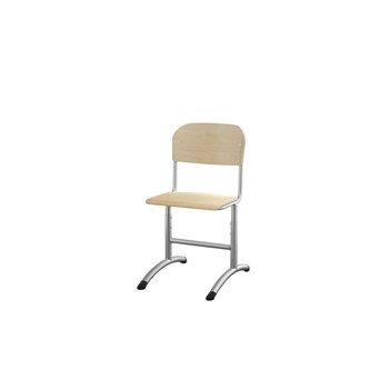 Stol Matte FSC 38/51 cm SS sølv