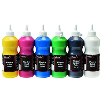 Vindusmaling Lekolar 6x500 ml