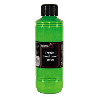 Tekstilmaling Lekolar Neon 4x250 ml