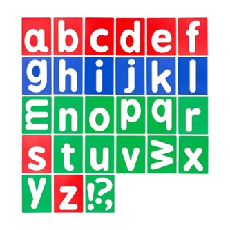 Sjablonger bokstaver a-z