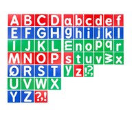 Sjabloner bokstaver A-Z og a-z
