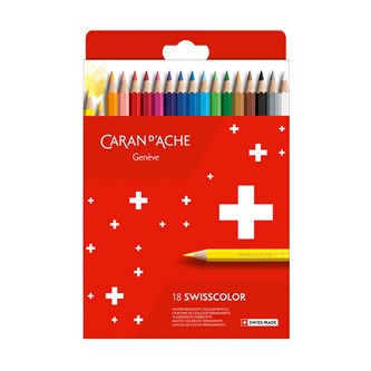 Fargeblyanter Caran d'Ache Swisscolor 18 stk