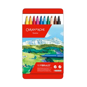 Tusjer Caran d'Ache Fibralo 10 stk