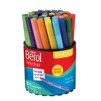 Tusjer Berol Colour Broad 42 stk