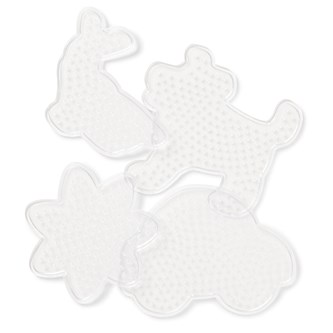 Perleplater figurer 4 stk