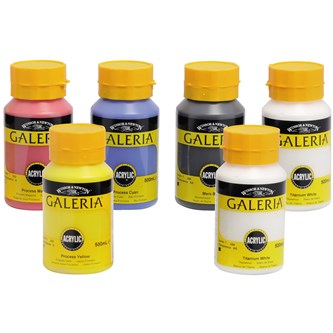Akrylmaling Galeria 6x500 ml