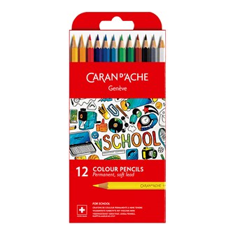 Fargeblyanter Caran d'Ache Swisscolor 12 stk