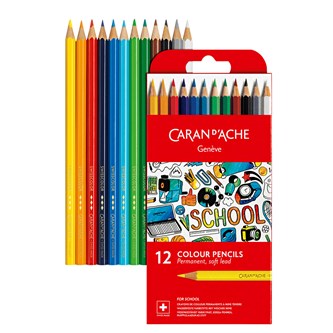 Fargeblyanter Caran d'Ache Swisscolor 12 stk