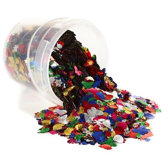Paljetter miks Lekolar PET 500 g