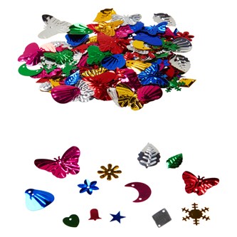 Paljetter miks Lekolar PET 500 g
