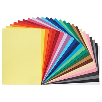 Farget papir A4 120 g 25 farger