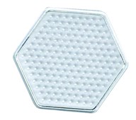 Perleplate Midi sekskant Ø8,5 cm