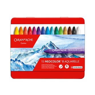 Akvarellfargestifter Caran d´Ache NEOCOLOR II 15 stk