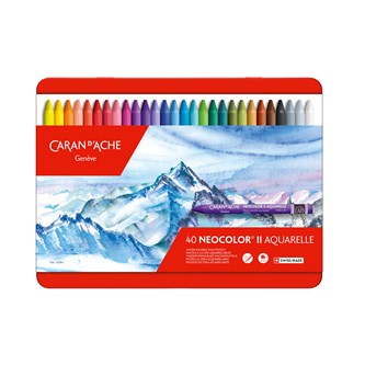 Akvarellfargestifter Caran d´Ache NEOCOLOR II 40 stk