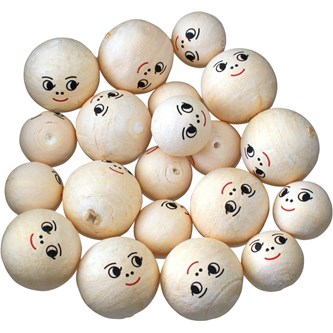 Vattkuler malte ansikter